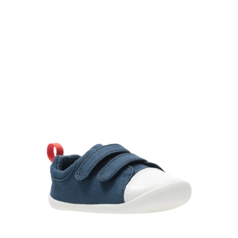 Clarks Roamer Craft Toddler Dječake Platnene Cipele Tamnoplave | Hrvatska-45619