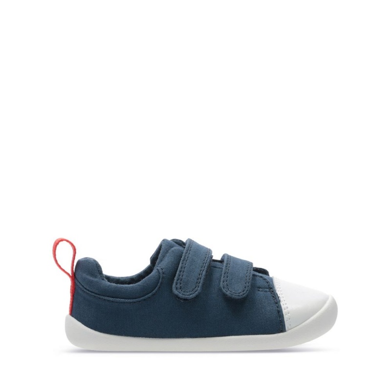 Clarks Roamer Craft Toddler Dječake Platnene Cipele Tamnoplave | Hrvatska-45619