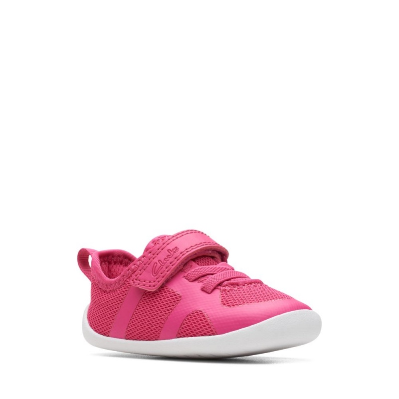 Clarks Roamer Flux Toddler Djevojčice Cipele Roze | Hrvatska-17362