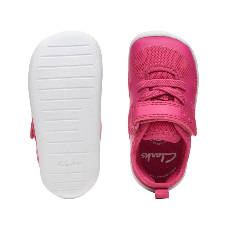 Clarks Roamer Flux Toddler Djevojčice Cipele Roze | Hrvatska-17362