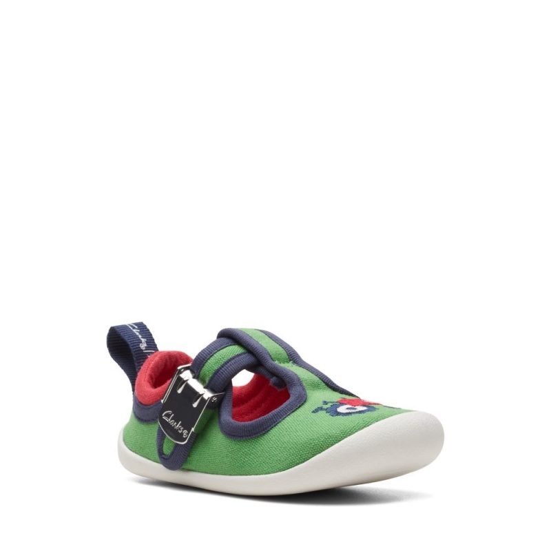 Clarks Roamer Reen Toddler Dječake Platnene Cipele Zelene | Hrvatska-37218