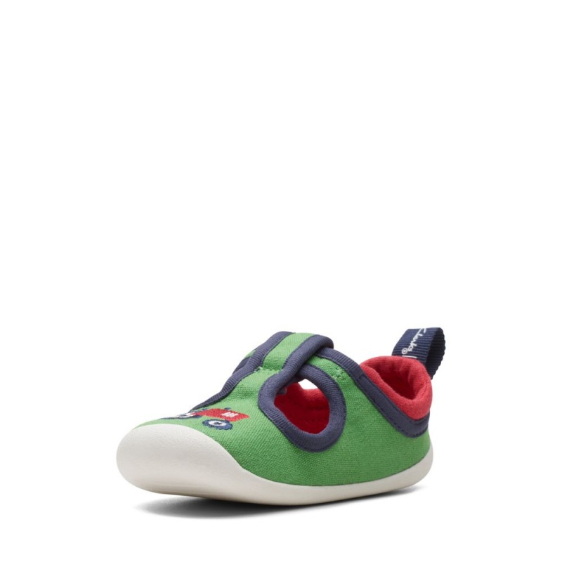 Clarks Roamer Reen Toddler Dječake Platnene Cipele Zelene | Hrvatska-37218