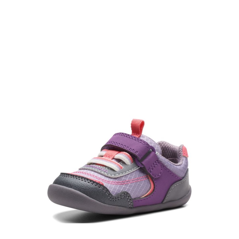 Clarks Roamer Sport Toddler Dječake Tenisice Ljubičaste | Hrvatska-76354