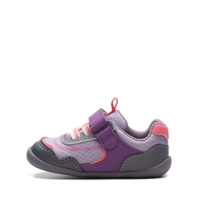 Clarks Roamer Sport Toddler Dječake Tenisice Ljubičaste | Hrvatska-76354