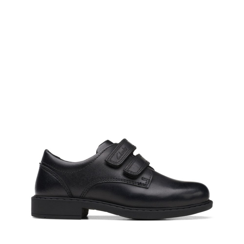 Clarks Scala Pace Dječake School Shoes Crne | Hrvatska-36407