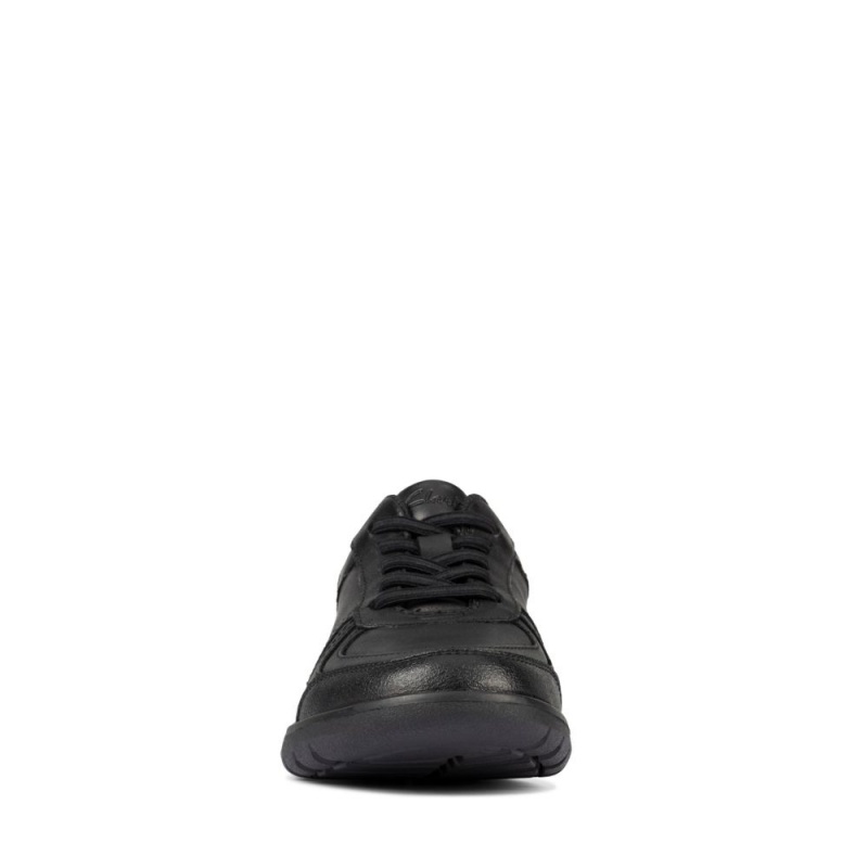 Clarks Scape Track Dječake School Shoes Crne | Hrvatska-06843