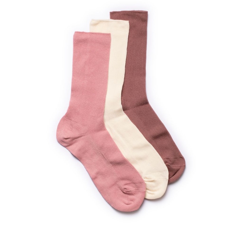 Clarks Socks Multi 3 Pack Ženske Čarape Roze Visebojne | Hrvatska-68549