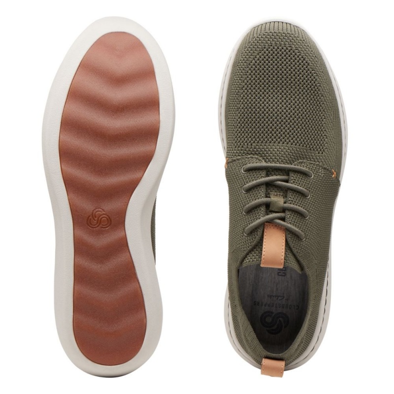 Clarks Step Urban Mix Muške Tenisice Kaki Boja | Hrvatska-37850