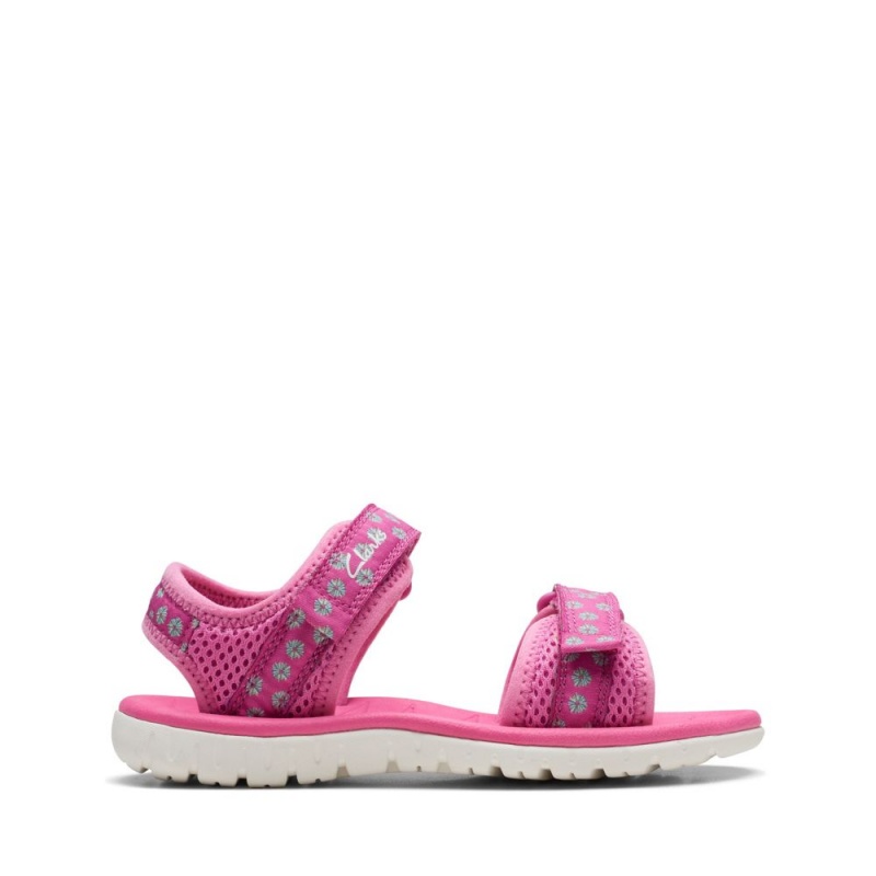 Clarks Surfing Tide Dječake Sandale Roze | Hrvatska-31502