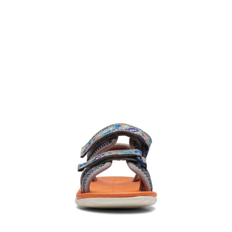 Clarks Surfing Tide Toddler Dječake Sandale Sive | Hrvatska-45028