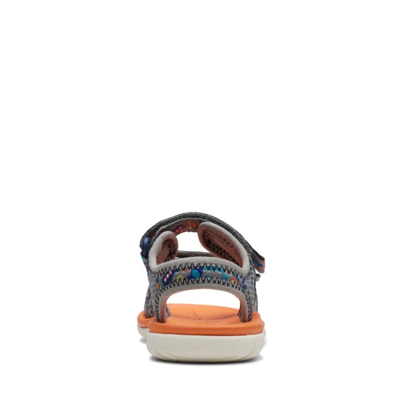 Clarks Surfing Tide Toddler Dječake Sandale Sive | Hrvatska-45028