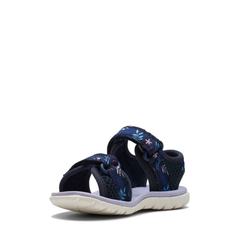 Clarks Surfing Tide Toddler Djevojčice Sandale Tamnoplave | Hrvatska-13695