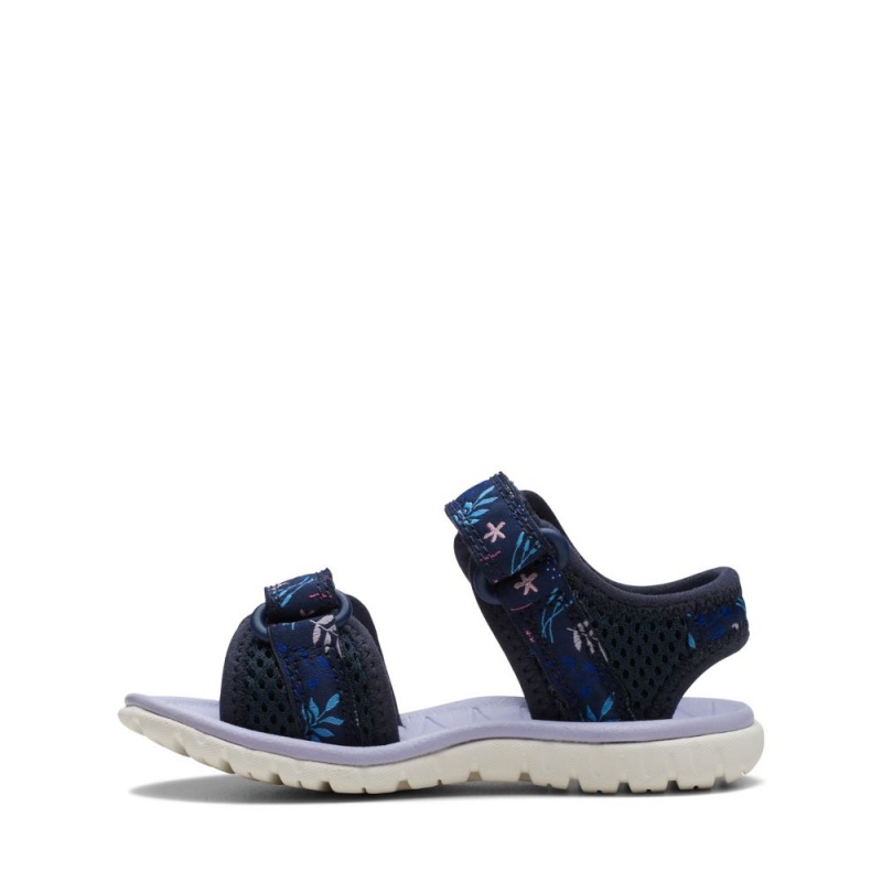 Clarks Surfing Tide Toddler Djevojčice Sandale Tamnoplave | Hrvatska-13695