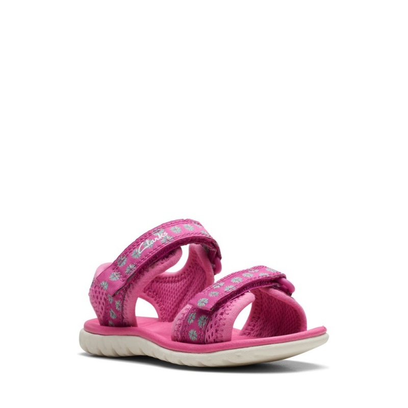 Clarks Surfing Tide Toddler Djevojčice Sandale Roze | Hrvatska-61805