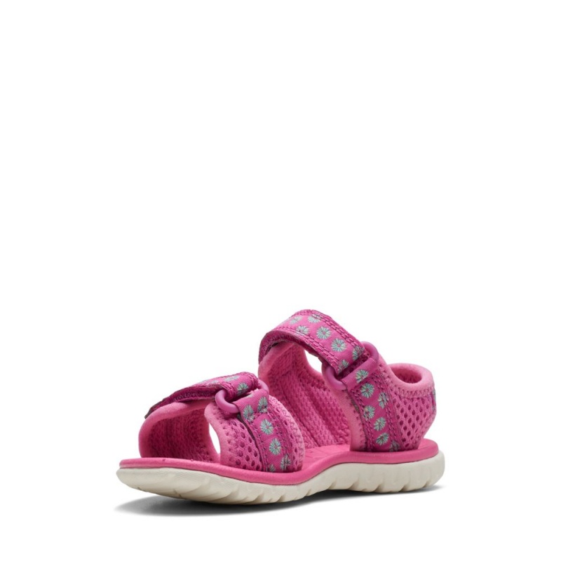 Clarks Surfing Tide Toddler Djevojčice Sandale Roze | Hrvatska-61805