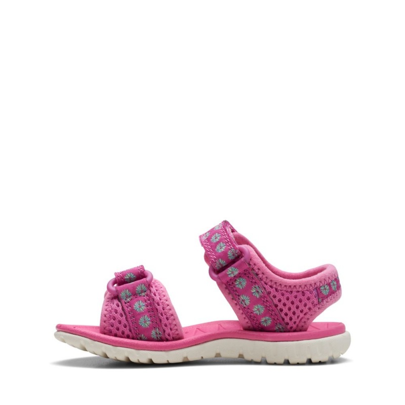 Clarks Surfing Tide Toddler Djevojčice Sandale Roze | Hrvatska-61805