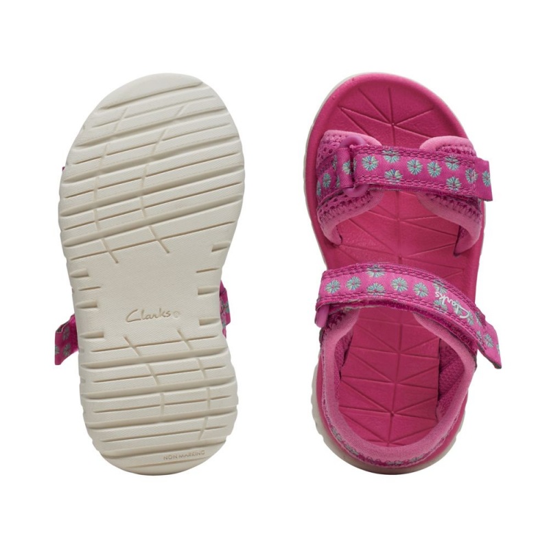 Clarks Surfing Tide Toddler Djevojčice Sandale Roze | Hrvatska-61805