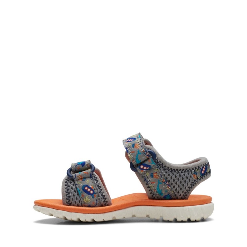 Clarks Surfing Tide Toddler Djevojčice Sandale Sive | Hrvatska-63940