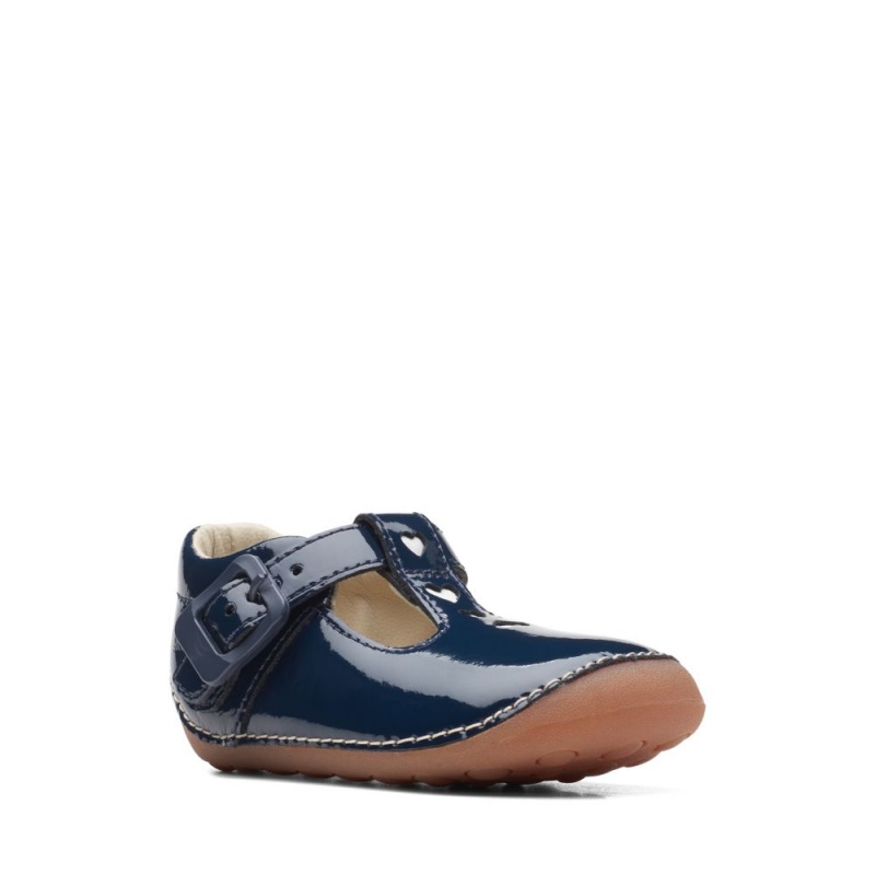 Clarks Tiny Beat Toddler Djevojčice Cipele Tamnoplave | Hrvatska-52408