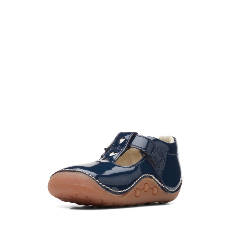 Clarks Tiny Beat Toddler Djevojčice Cipele Tamnoplave | Hrvatska-52408