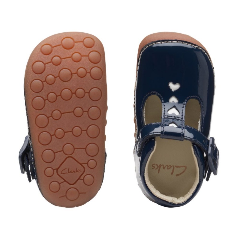 Clarks Tiny Beat Toddler Djevojčice Cipele Tamnoplave | Hrvatska-52408