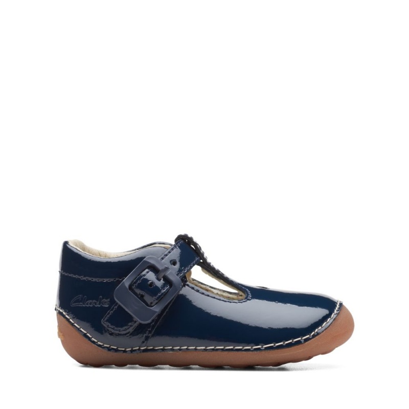 Clarks Tiny Beat Toddler Djevojčice Cipele Tamnoplave | Hrvatska-52408