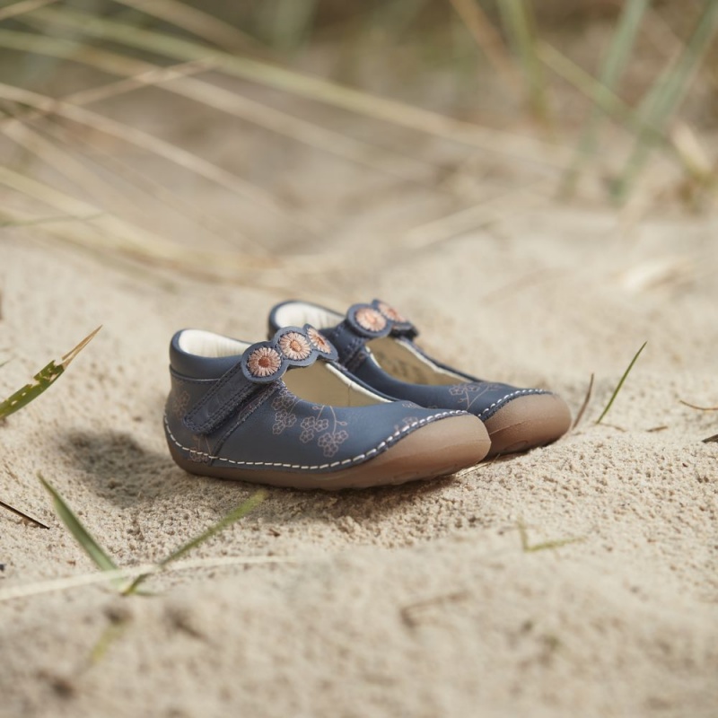 Clarks Tiny Flora Toddler Djevojčice Cipele Tamnoplave | Hrvatska-70248