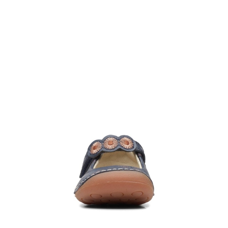 Clarks Tiny Flora Toddler Djevojčice Cipele Tamnoplave | Hrvatska-70248