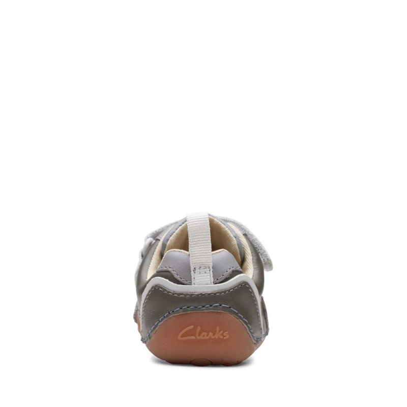 Clarks Tiny Print Toddler Dječake Cipele Sive | Hrvatska-12036