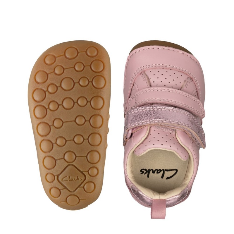 Clarks Tiny Sky Toddler Dječake Cipele Svijetlo Roze | Hrvatska-58107