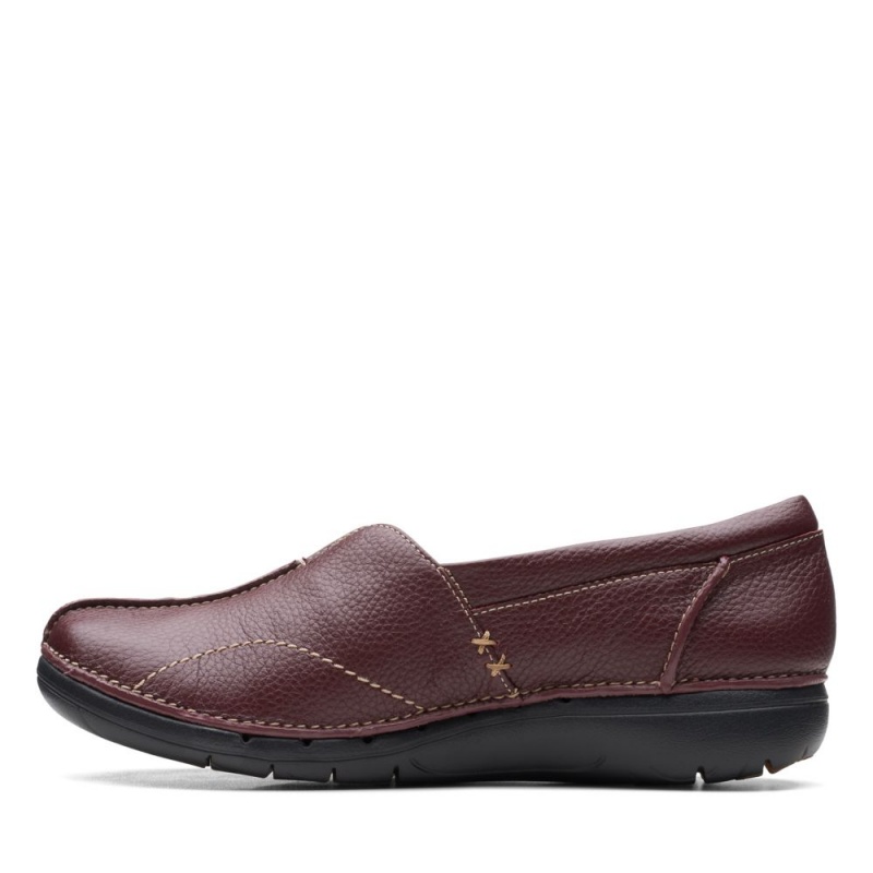 Clarks Un Loop Stride Ženske Ravne Cipele Bordo | Hrvatska-15482