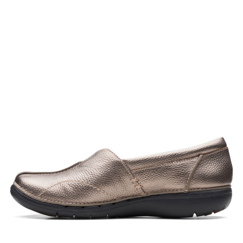 Clarks Un Loop Stride Ženske Ravne Cipele Srebrne | Hrvatska-27063