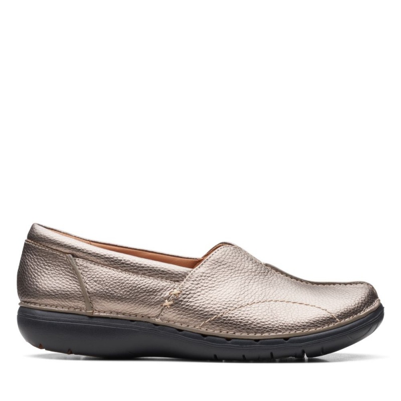 Clarks Un Loop Stride Ženske Ravne Cipele Srebrne | Hrvatska-27063