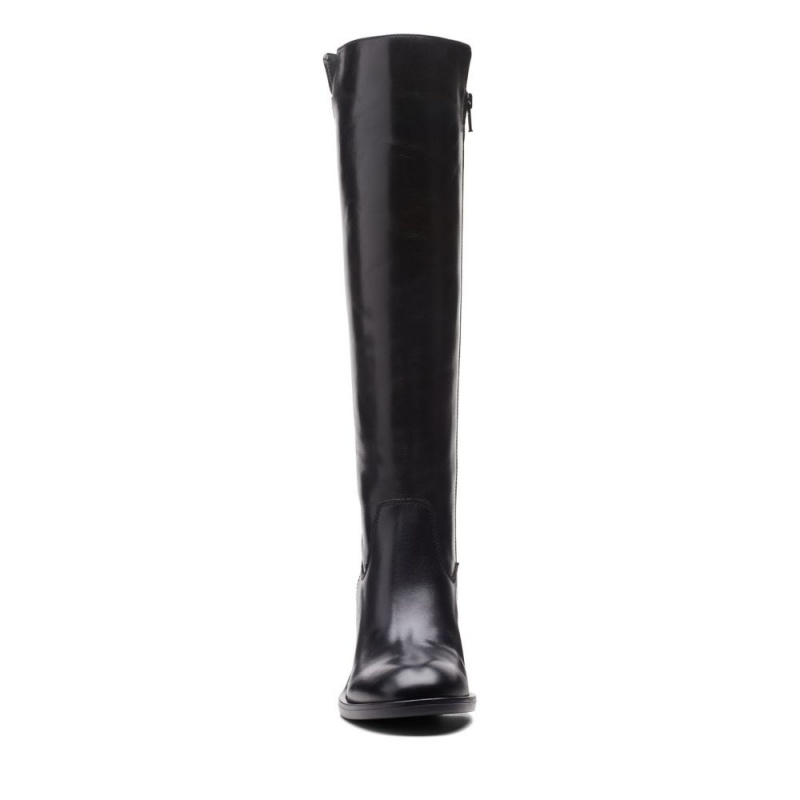 Clarks Valvestino Hi Ženske Knee-high Boots Crne | Hrvatska-27514