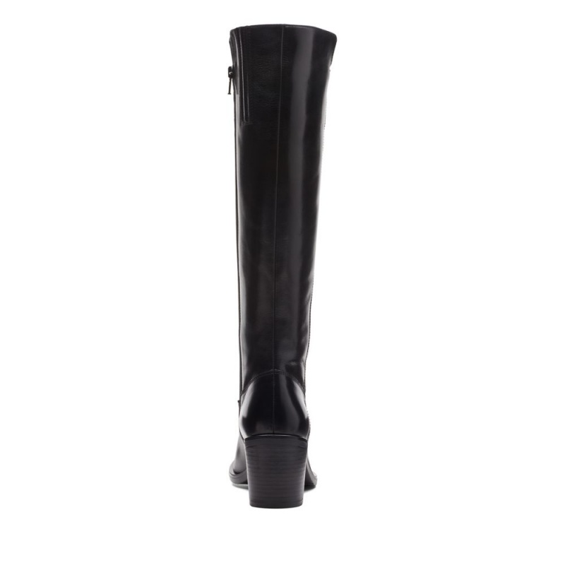 Clarks Valvestino Hi Ženske Knee-high Boots Crne | Hrvatska-27514