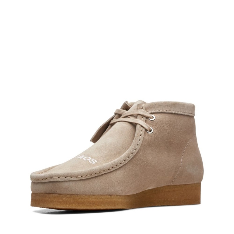 Clarks Wallabee Boot Muške Cizme Bež | Hrvatska-05789