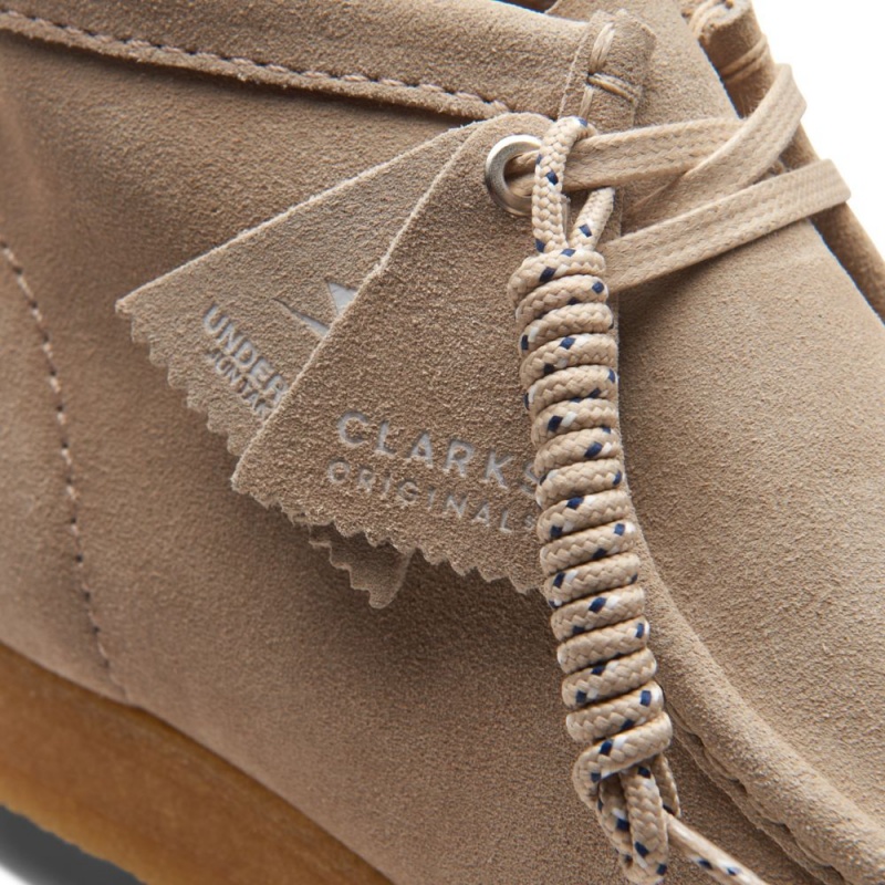 Clarks Wallabee Boot Muške Cizme Bež | Hrvatska-05789