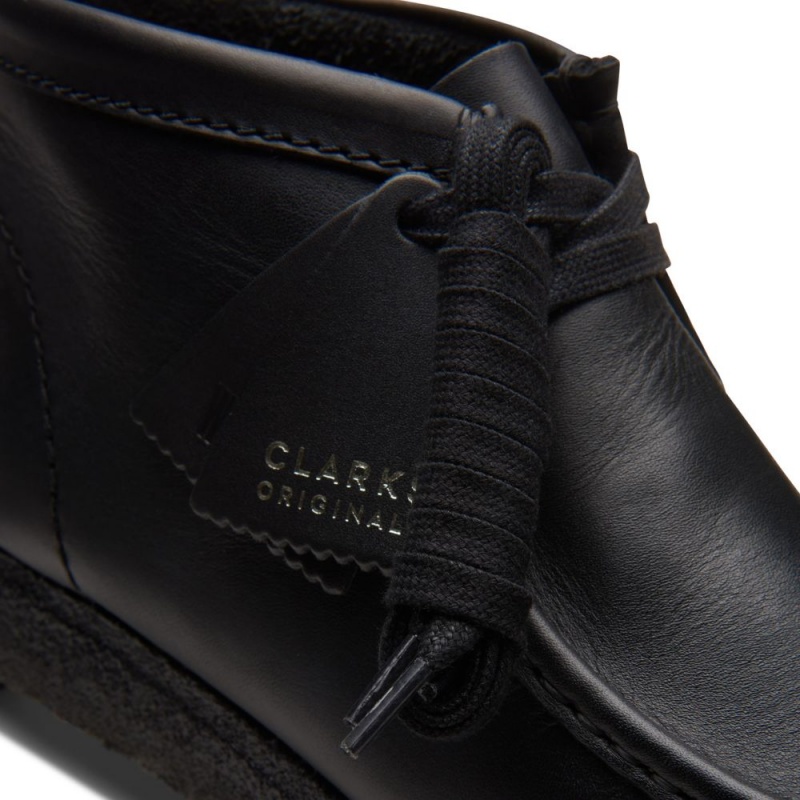 Clarks Wallabee Boot Muške Cizme Crne | Hrvatska-43018