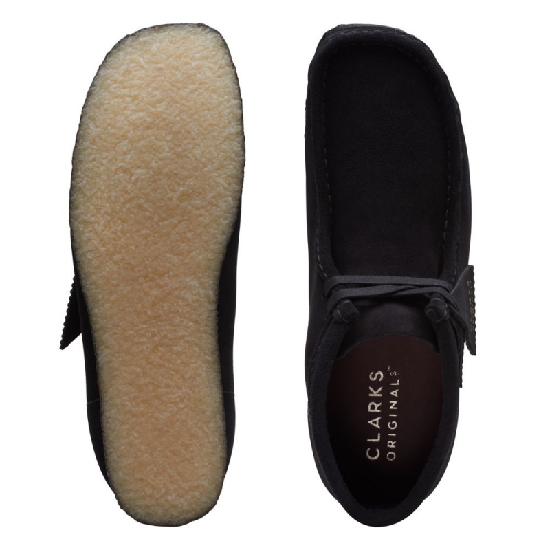 Clarks Wallabee Boot Muške Cizme Crne | Hrvatska-20931