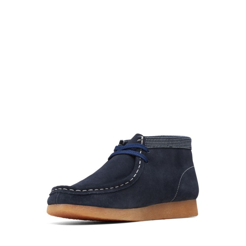 Clarks Wallabee Boot Older Dječake Cizme Tamnoplave | Hrvatska-16450