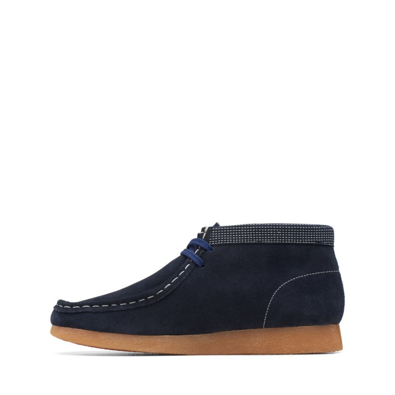 Clarks Wallabee Boot Older Dječake Cizme Tamnoplave | Hrvatska-16450