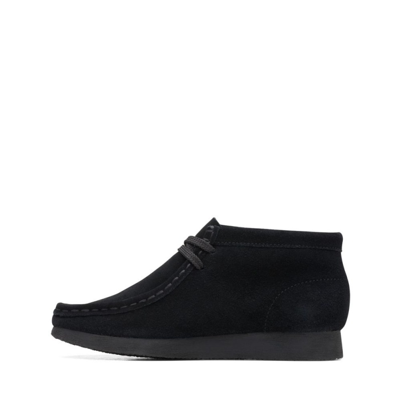 Clarks Wallabee Boot Older Dječake Cizme Crne | Hrvatska-36724