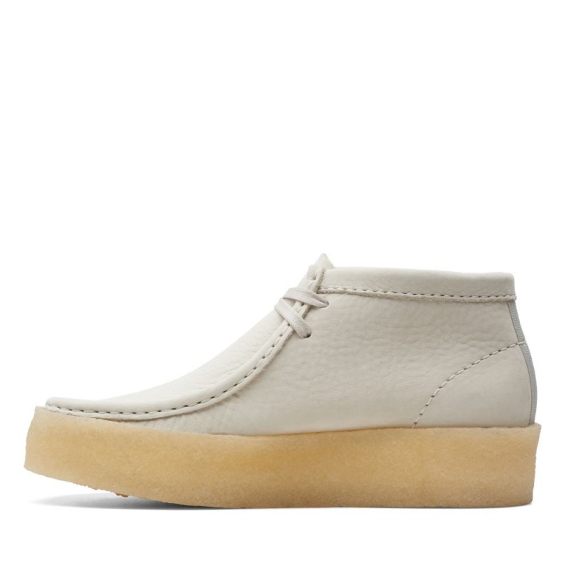 Clarks Wallabee Cup Boot Ženske Gleznjace Bijele | Hrvatska-95068