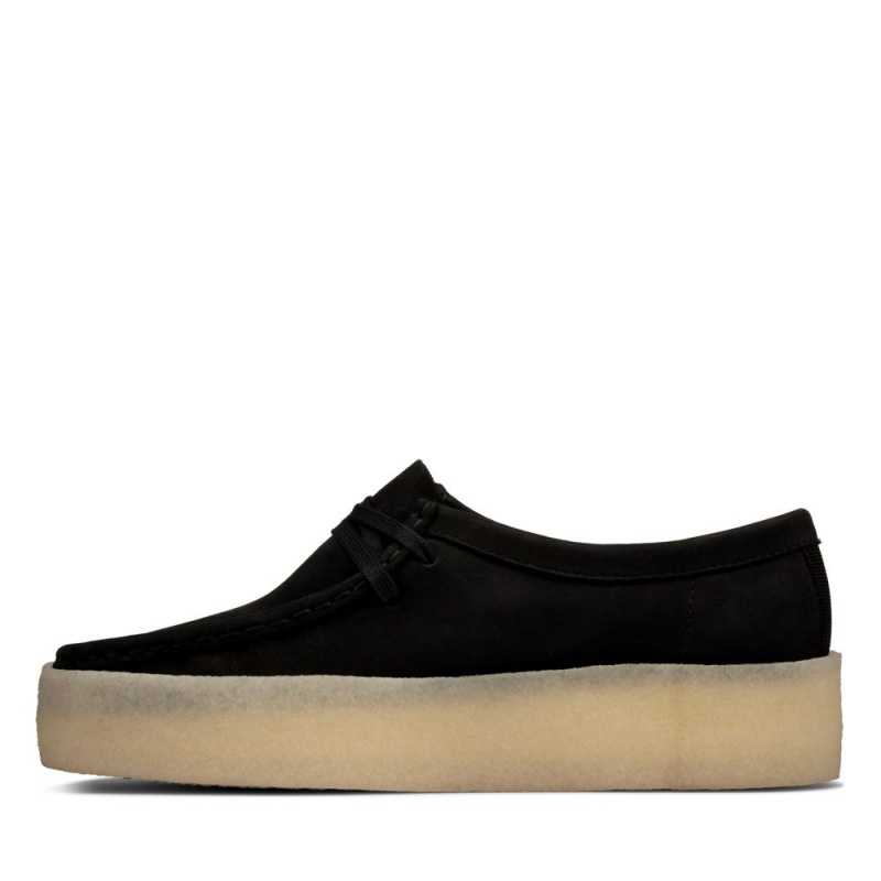 Clarks Wallabee Cup Ženske Cipele Crne | Hrvatska-48270