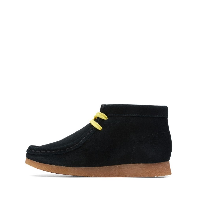 Clarks Wallabee Mist Dječake Cizme Crne | Hrvatska-38516