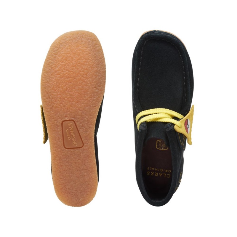 Clarks Wallabee Mist Dječake Cizme Crne | Hrvatska-38516