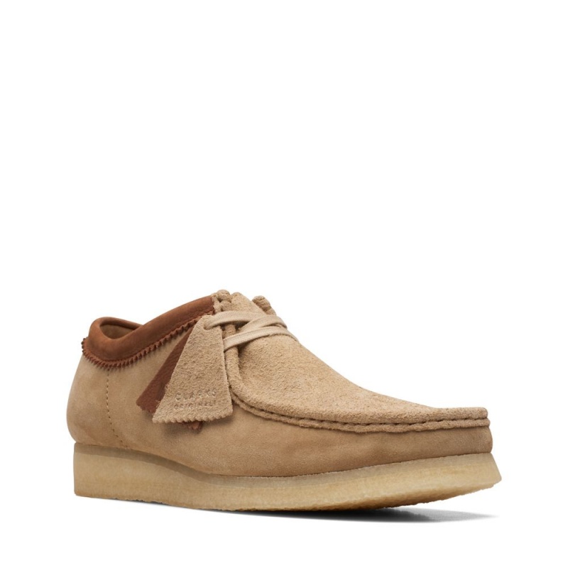 Clarks Wallabee Muške Cipele Smeđe Bijele | Hrvatska-86072