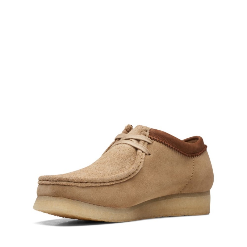 Clarks Wallabee Muške Cipele Smeđe Bijele | Hrvatska-86072