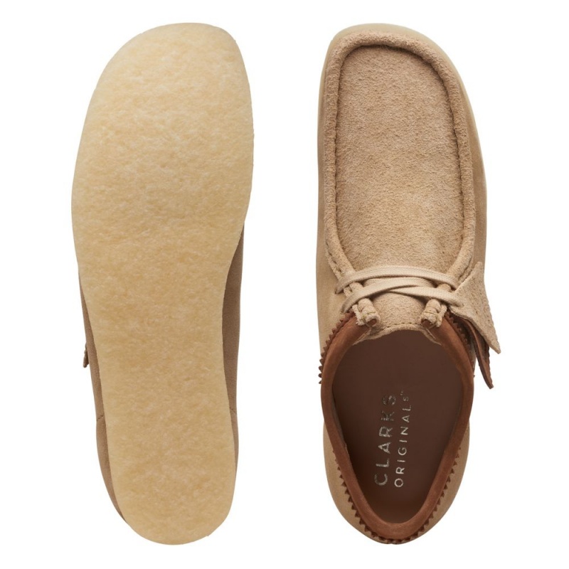 Clarks Wallabee Muške Cipele Smeđe Bijele | Hrvatska-86072