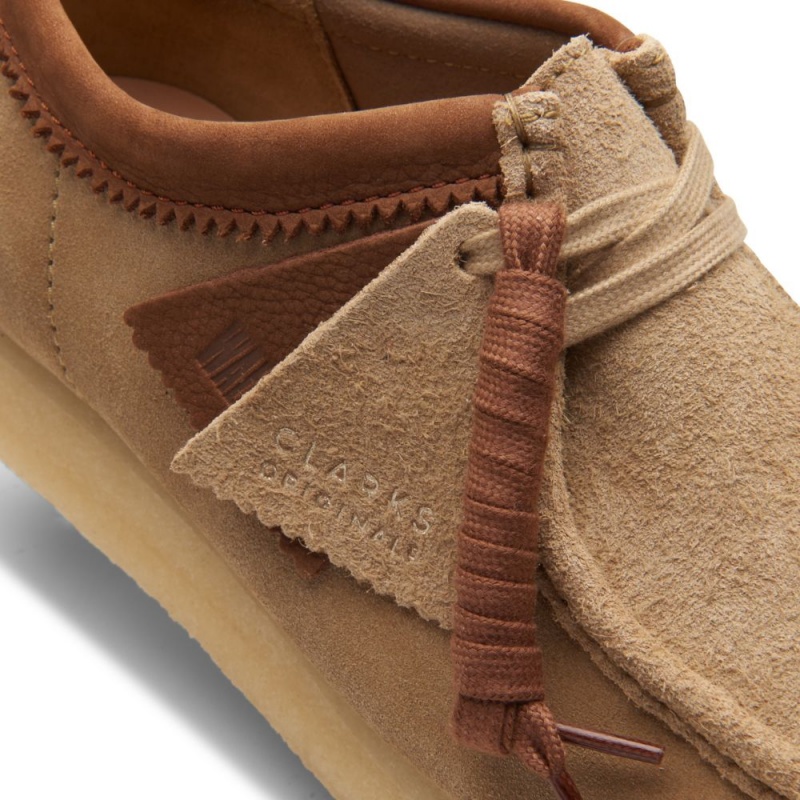 Clarks Wallabee Muške Cipele Smeđe Bijele | Hrvatska-86072